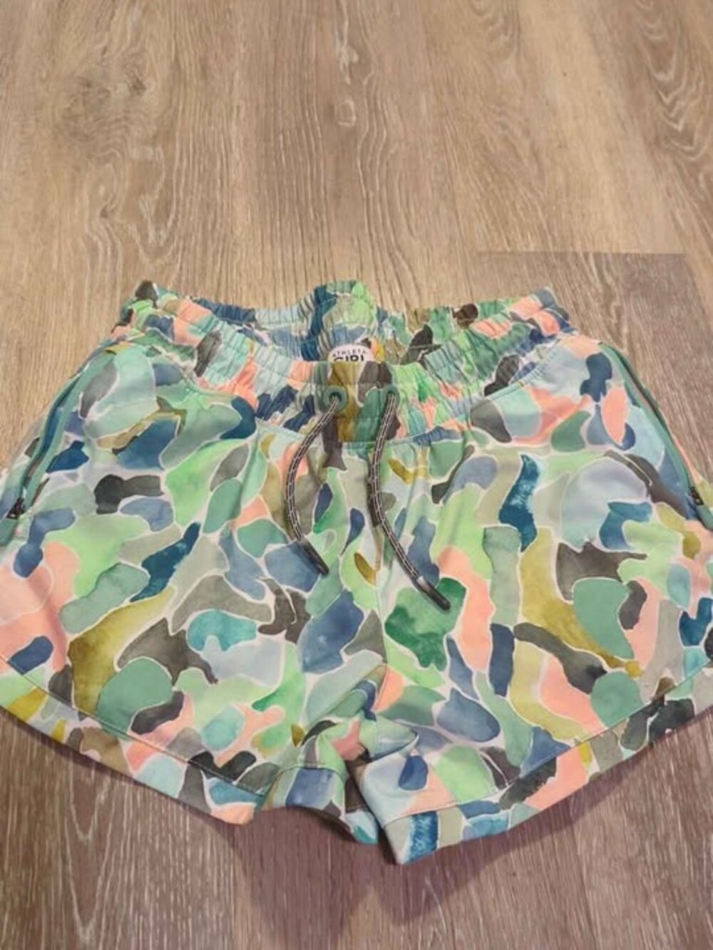 Athleta Girl Watercolor Print Shorts size 12